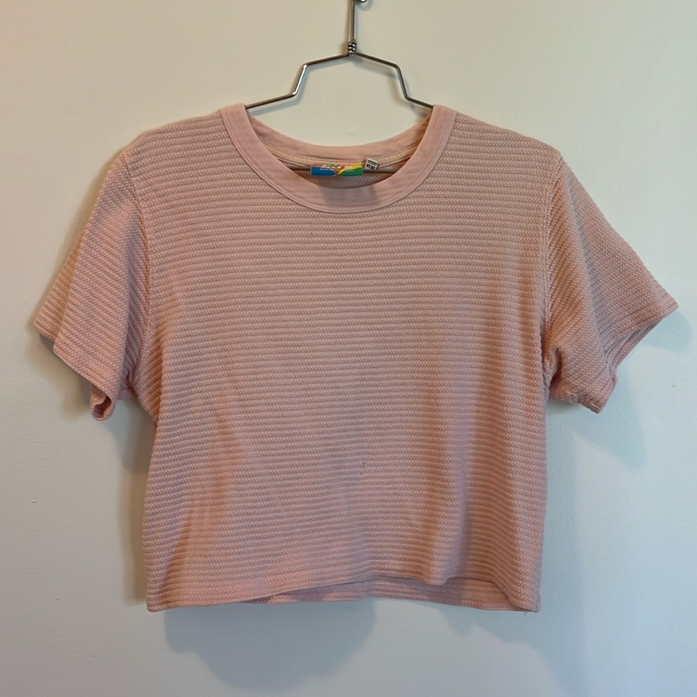 Big Bud Press cropped waffle tee s